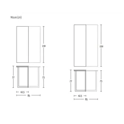 Tavolo in laminato rettangolare Flap altacom ac011/130 Altacom a prezzo scontato