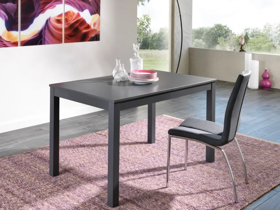 Tavolo in laminato rettangolare Traffic Stones in offerta outlet