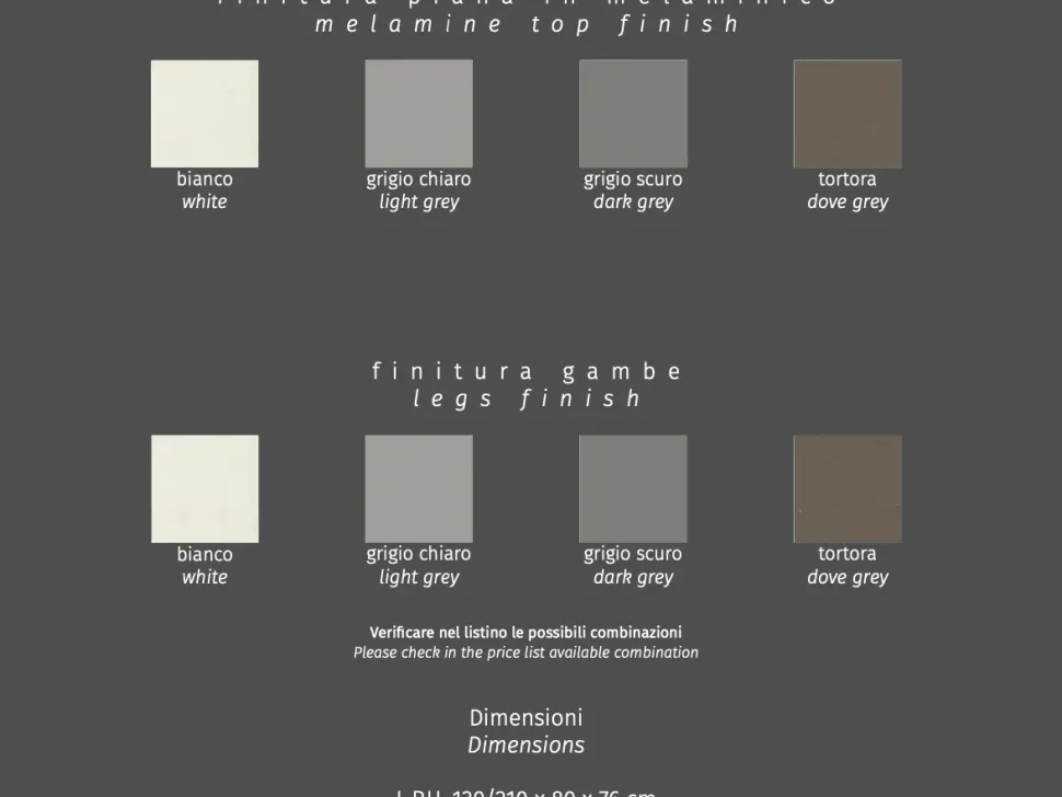 Tavolo in laminato rettangolare Traffic Stones in offerta outlet