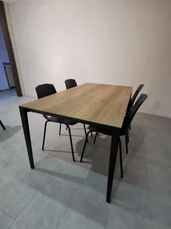 Tavolo in laminato rettangolare Fusion Point house in offerta outlet