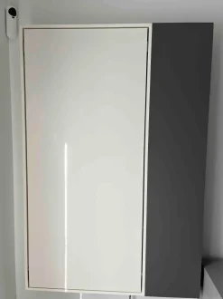 Tavolo in laminato rettangolare Wally office con libreria laterale Clei a prezzo scontato