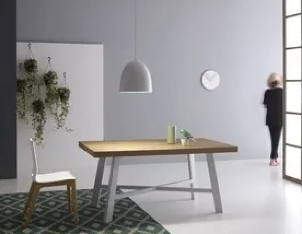 Tavolo in laminato rettangolare Thor 160 allungabile Point house in offerta outlet