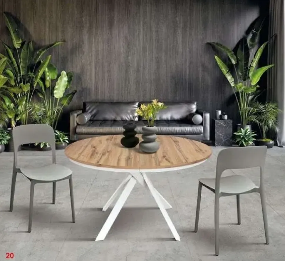 Tavolo in laminato rotondo Tempor 2177 Collezione esclusiva a prezzo scontato