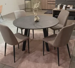 Tavolo in laminato rotondo Upper round Sedie brianza a prezzo ribassato