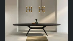 Tavolo in legno ellittico Glamour Fratelli mirandola a prezzo scontato