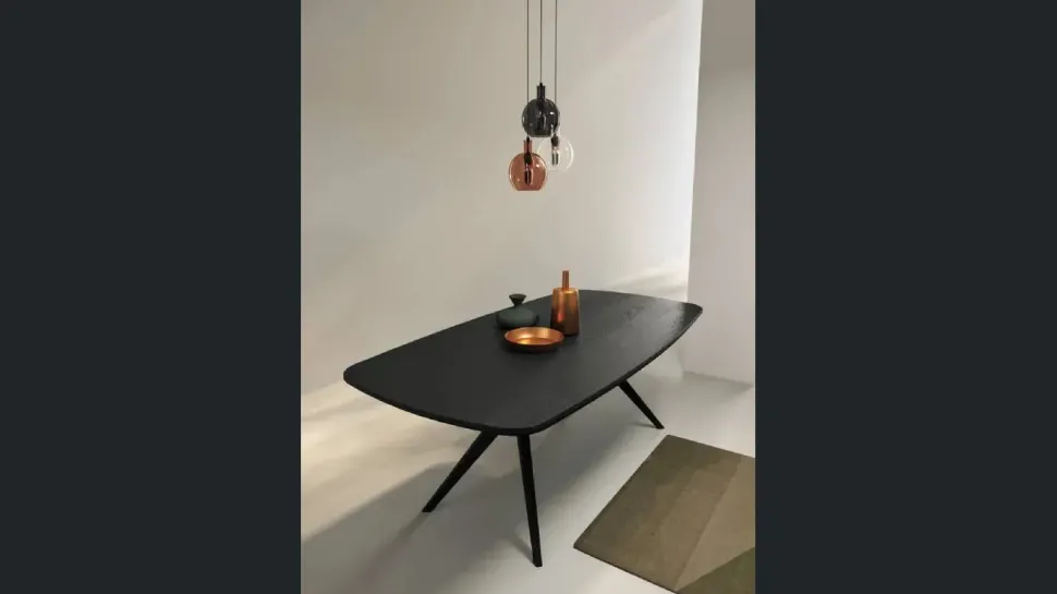 Tavolo in legno ellittico Glamour Fratelli mirandola a prezzo scontato