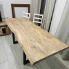 Tavolo in legno rettangolare Tavolo allungabile craft gambe u Outlet etnico a prezzo scontato