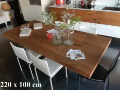 Tavolo in legno rettangolare Air wildwood table Lago in offerta outlet