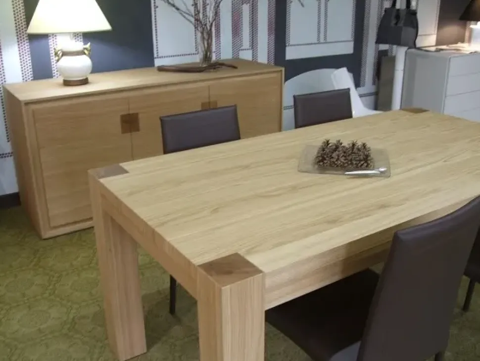 Tavolo in legno rettangolare Rovere Zilio a prezzo ribassato