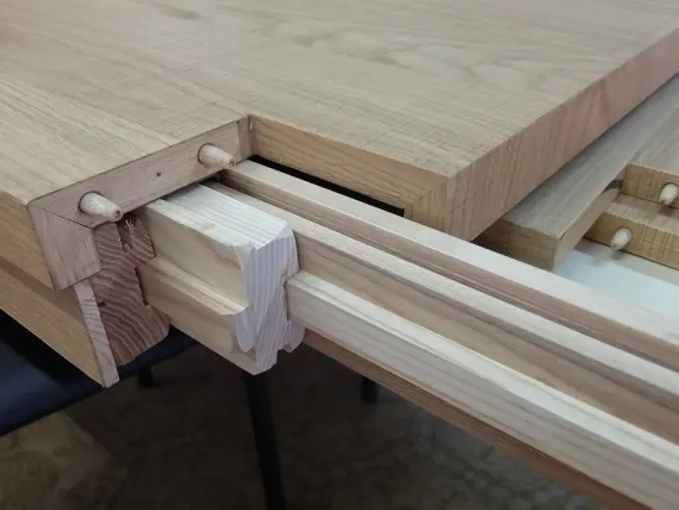 Tavolo in legno rettangolare Rovere Zilio a prezzo ribassato