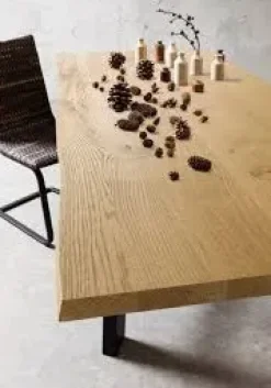 Tavolo in legno rettangolare Thor 240 fisso Point house in offerta outlet