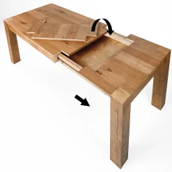 Tavolo in legno rettangolare Stoccolma Collezione esclusiva in offerta outlet