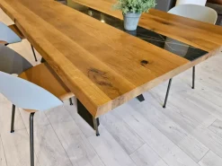 Tavolo in legno rettangolare Tavolo altacorte modello metal Alta corte in offerta outlet