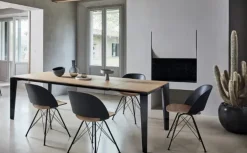 Tavolo in legno rettangolare Cruz Bontempi in offerta outlet