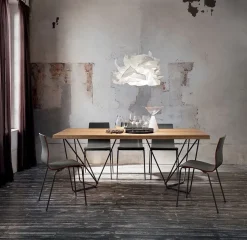 Tavolo in legno rettangolare Denis * La primavera in offerta outlet