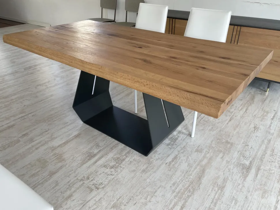 Tavolo in legno rettangolare Tavolo le fablier bangkok 180 rovere invecchiato Le fablier in offerta outlet
