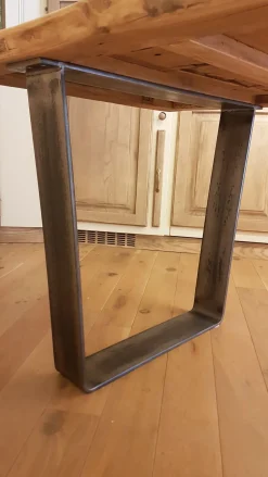 Tavolo in legno rettangolare Gate Nature design in offerta outlet