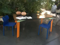 Tavolo in legno rettangolare Aronte Artigianale in offerta outlet