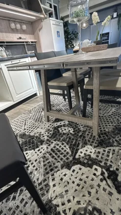 Tavolo in legno rettangolare Tavolo industrial  Marchi cucine in offerta outlet