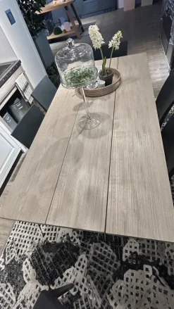 Tavolo in legno rettangolare Tavolo industrial  Marchi cucine in offerta outlet