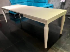 Tavolo in legno rettangolare Slamet Lube cucine in offerta outlet