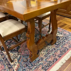 Tavolo in legno rettangolare Rosa dei venti Artigianale a prezzo ribassato