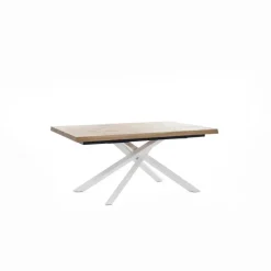 Tavolo in legno rettangolare Spike Stones in Offerta Outlet