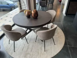 Tavolo in legno rotondo Big round Ozzio in offerta outlet