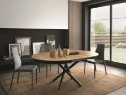 Tavolo in legno rotondo Fahrenheit round Altacom a prezzo scontato