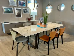 Tavolo in marmo rettangolare Bolero Poltrona frau in offerta outlet