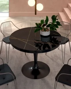 Tavolo in marmo rotondo Eclipse Ozzio a prezzo ribassato