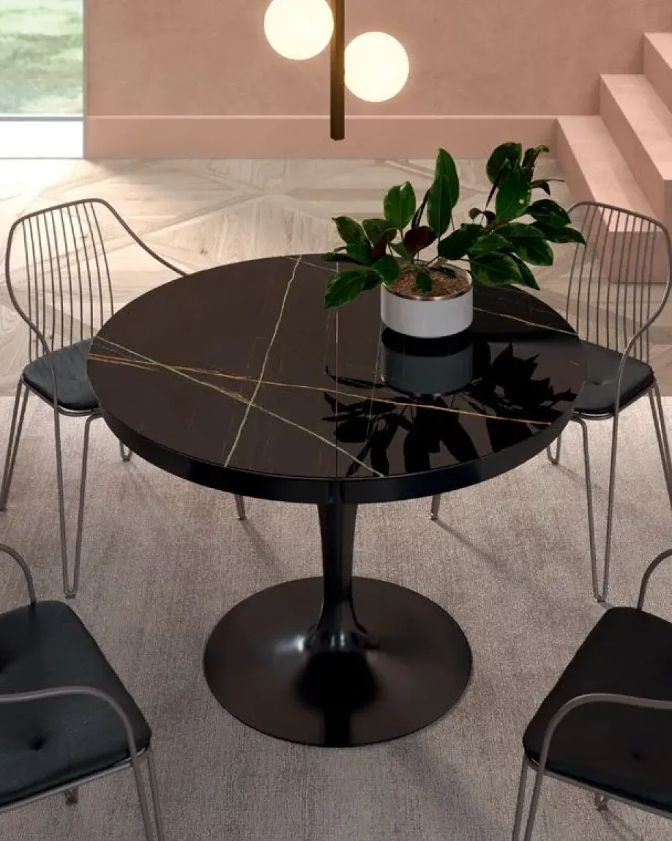 Tavolo in marmo rotondo Eclipse Ozzio a prezzo ribassato