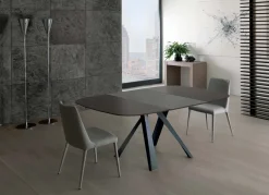 Tavolo in vetro quadrato Bombo allungabile Ozzio a prezzo scontato