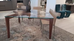 Tavolo in vetro quadrato Autoreggente Horm a prezzo ribassato