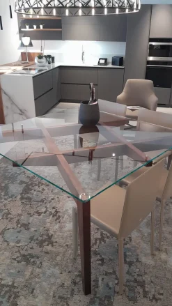 Tavolo in vetro quadrato Autoreggente Horm a prezzo ribassato