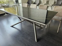 Tavolo in vetro rettangolare Random marble Ozzio a prezzo scontato