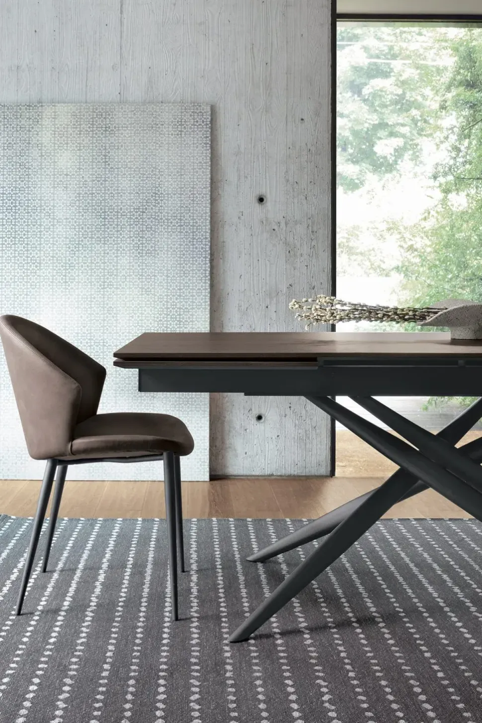 Tavolo in vetro rettangolare Tiffany evo system Sedit in offerta outlet