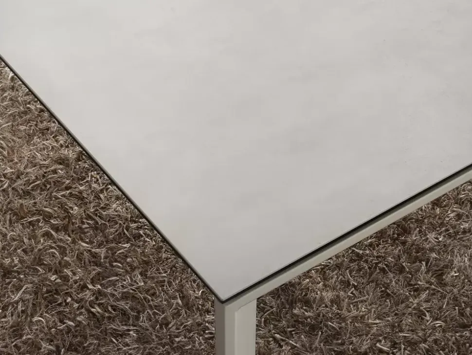 Tavolo in vetro rettangolare 08 Artigianale in offerta outlet