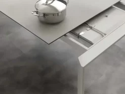 Tavolo in vetro rettangolare 08 Artigianale in offerta outlet