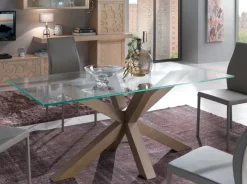 Tavolo in vetro rettangolare Cristallo rettangolare Collezione esclusiva a prezzo ribassato