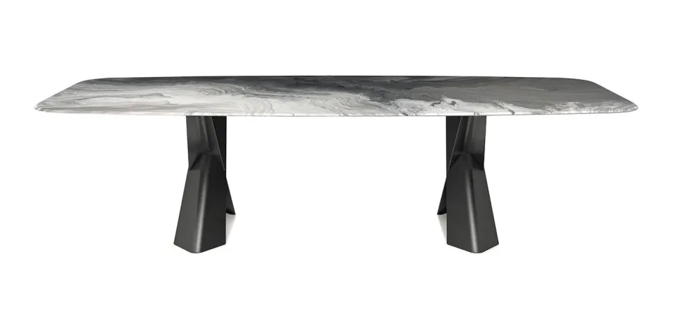 Tavolo in vetro rettangolare Mad max crystalart Cattelan italia a prezzo ribassato