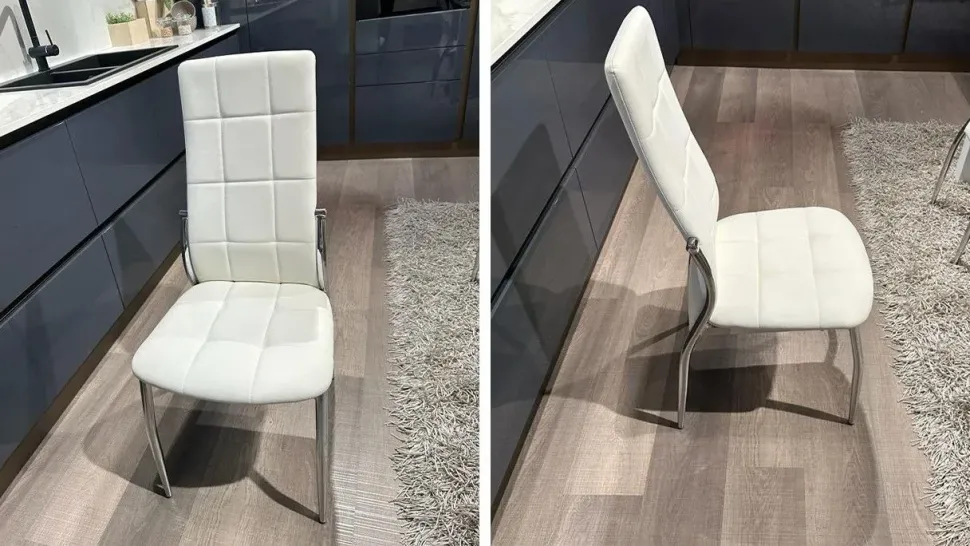 Tavolo in vetro rettangolare Diamante La casa moderna in offerta outlet