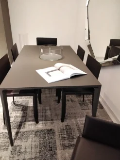 Tavolo in vetro rettangolare Long island Rimadesio a prezzo scontato