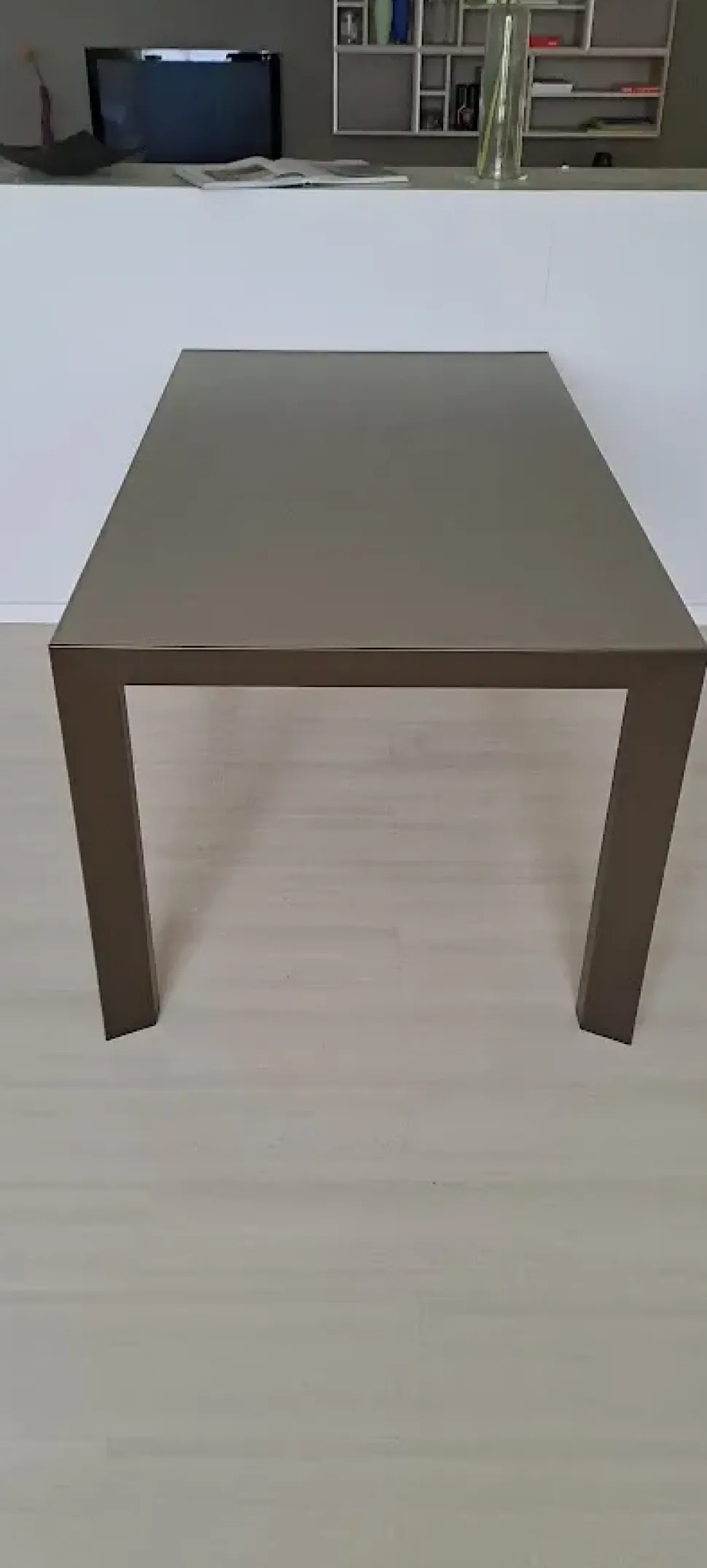 Tavolo in vetro rettangolare Genio Bontempi in offerta outlet