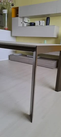 Tavolo in vetro rettangolare Genio Bontempi in offerta outlet