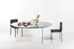 Tavolo in vetro rotondo Air tondo vetro Lago a prezzo ribassato