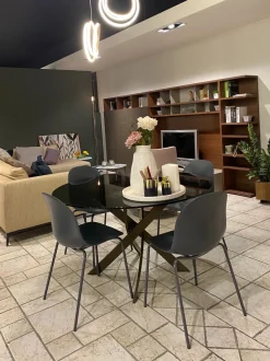 Tavolo in vetro rotondo Tavolo barone Bontempi in offerta outlet