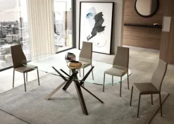 Tavolo in vetro sagomato Diago Easyline a prezzo scontato