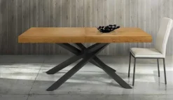 Tavolo Intreccio Artigianale in legno Allungabile scontato 54%