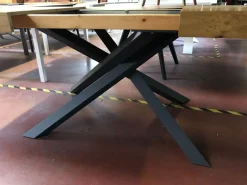 Tavolo Intreccio Artigianale in legno Allungabile scontato 54%